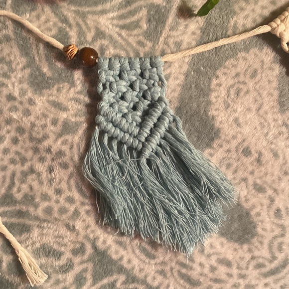 Hand Crafted Custom Macrame wall hanging decor banner - Picture 4 of 8